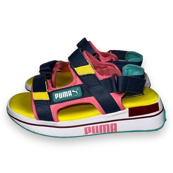 Puma Future Rider Sandals "Multicolor" Youth 4 Women's 5.5 - Picture 2 of 10